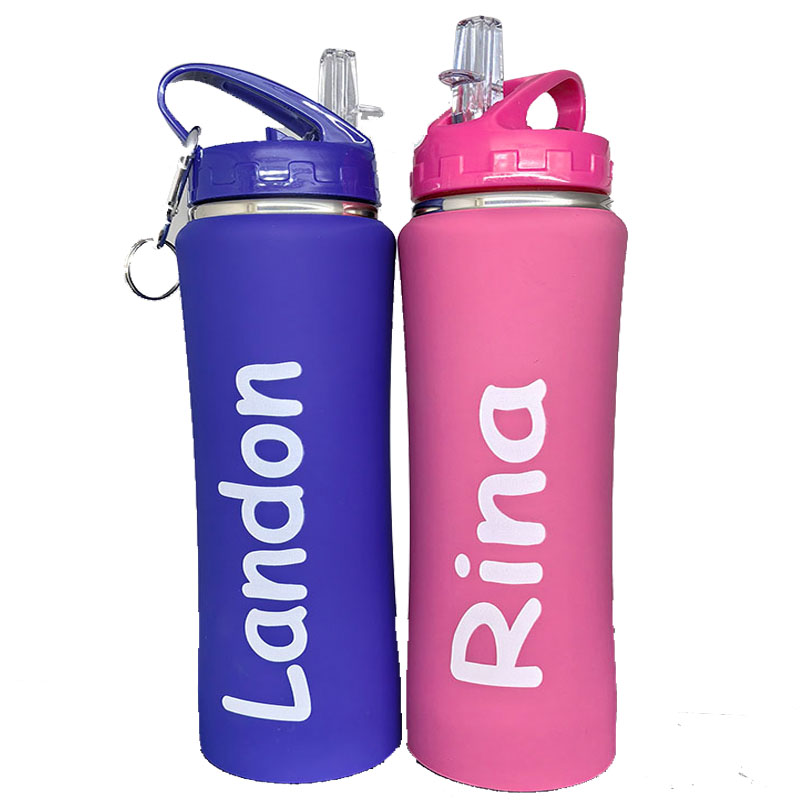 Flask Stainless Steel - Spersonalizowana butelka ze zdjęciem, tekstem i