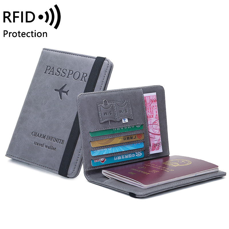 Passport Wallet Rfid - Etui na paszport ze skóry PU