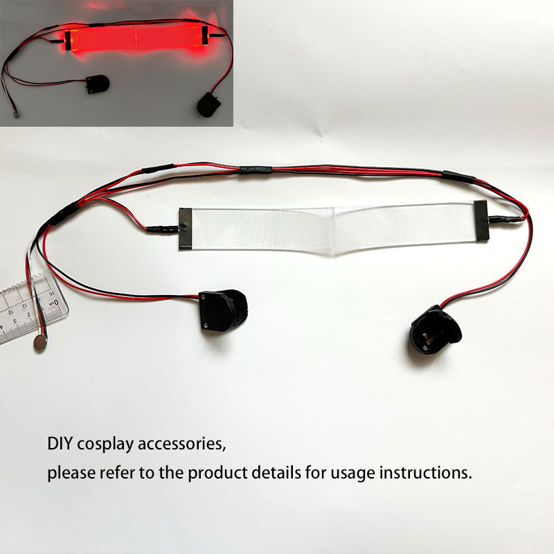 X Men Accessories - Czerwone elastyczne zginane DIY LED oczy