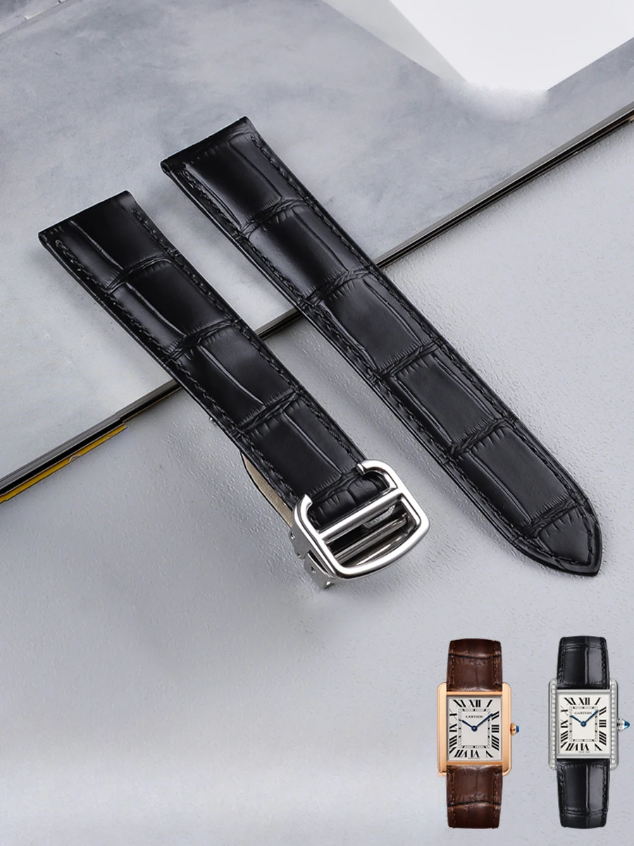 Men'S Accessories London - Dla Cartier Czarny Brązowy Pasek do