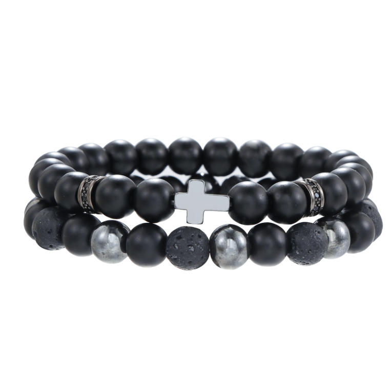 Men Accessories Amazon - Amazon akcesoria ręczne kamień wulkaniczny czarny
