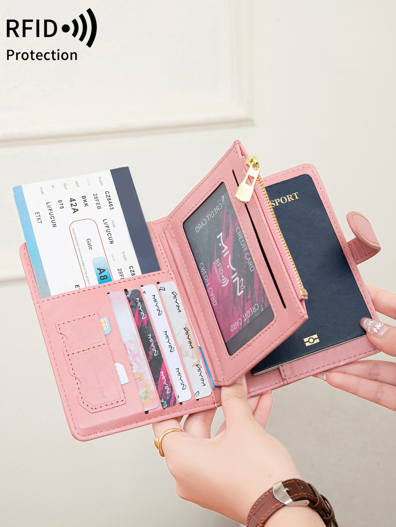 Passport Wallet Rfid - Wielofunkcyjny portfel na paszport z ochroną