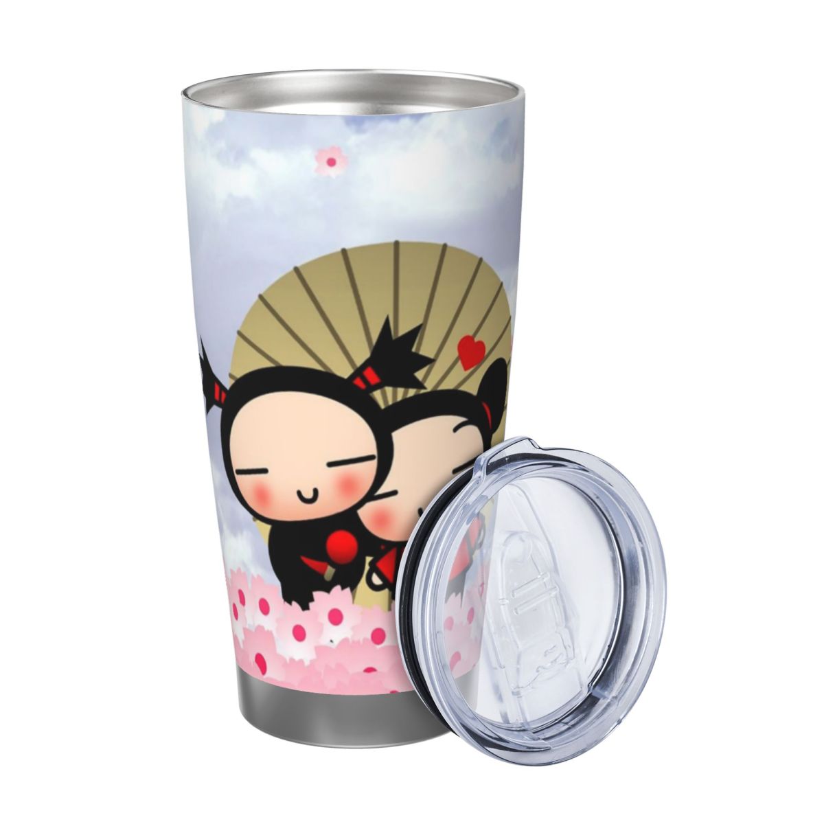 Uroczy kreskówkowy Pucca 20oz  – Flask Stainless Steel recenzja i cena