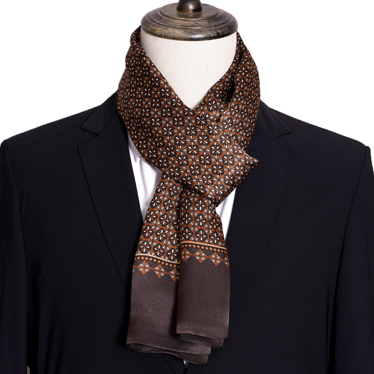 Nowa męska apaszka jedwabna w  – Men Accessories Sale recenzja i cena