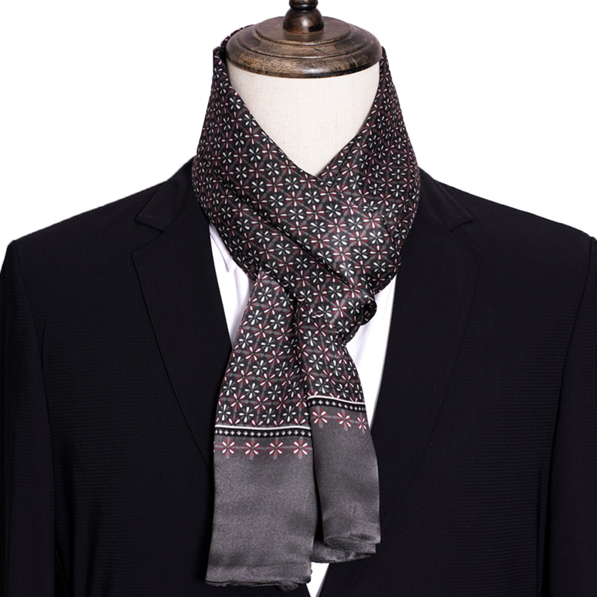 Nowa męska apaszka jedwabna w  – Men Accessories Sale recenzja i cena