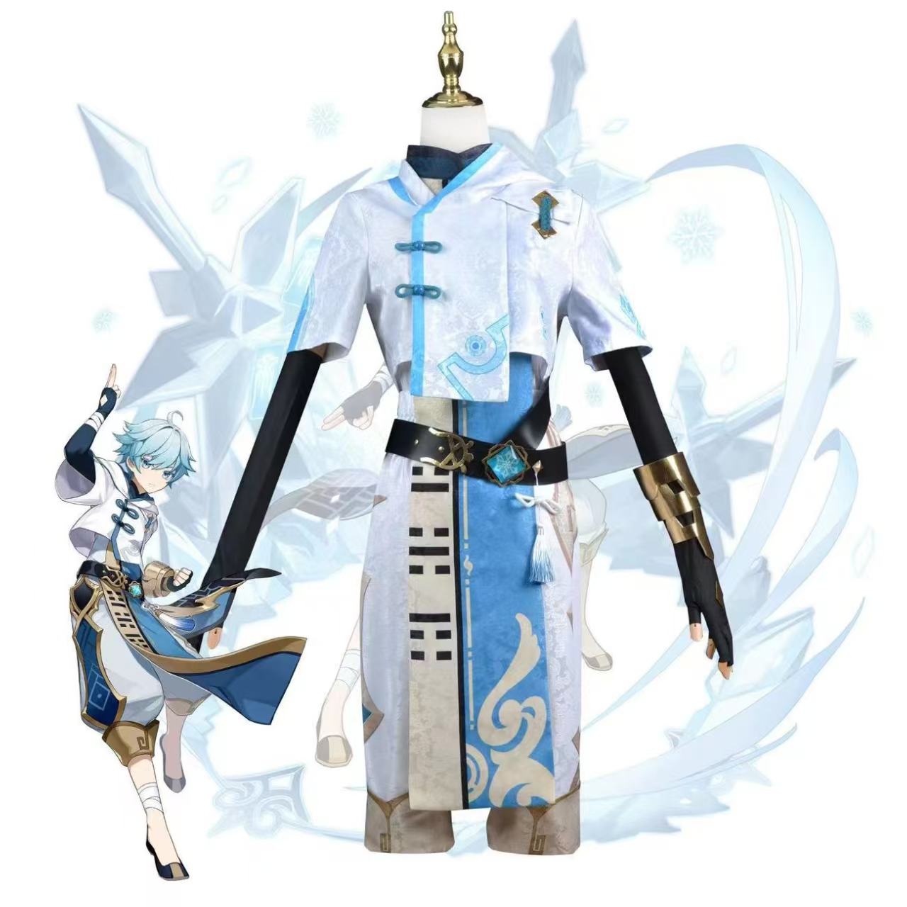 Kostium Cosplay Genshin Impact – Men Accessories Set recenzja i cena