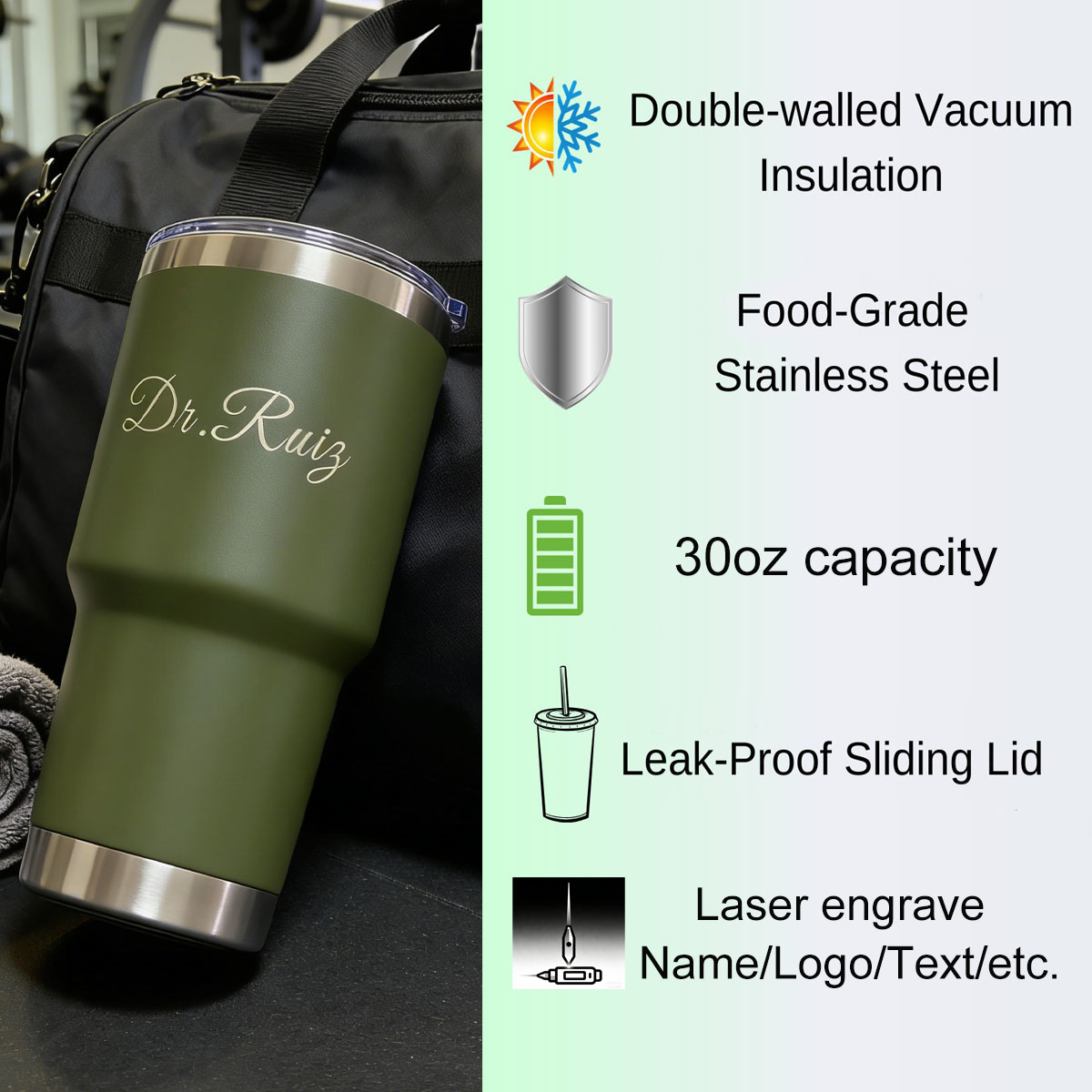 Personalizowany kubek termiczn – Flask Stainless Steel recenzja i cena