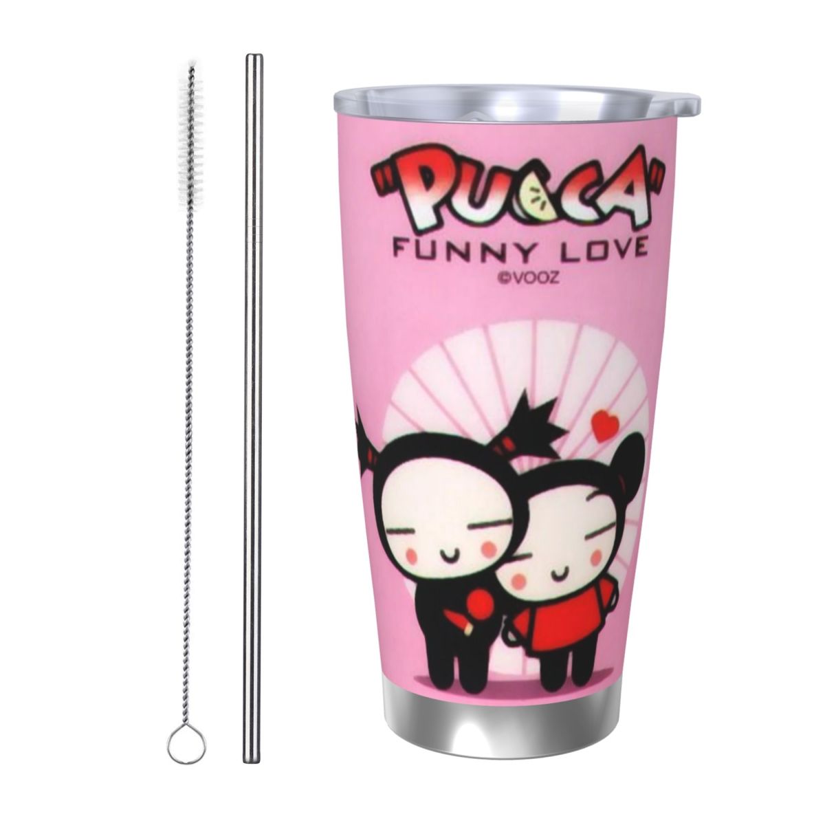 Uroczy kreskówkowy Pucca 20oz  – Flask Stainless Steel recenzja i cena