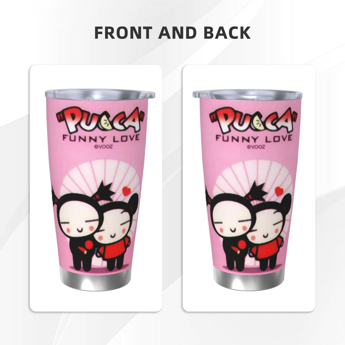 Uroczy kreskówkowy Pucca 20oz  – Flask Stainless Steel recenzja i cena