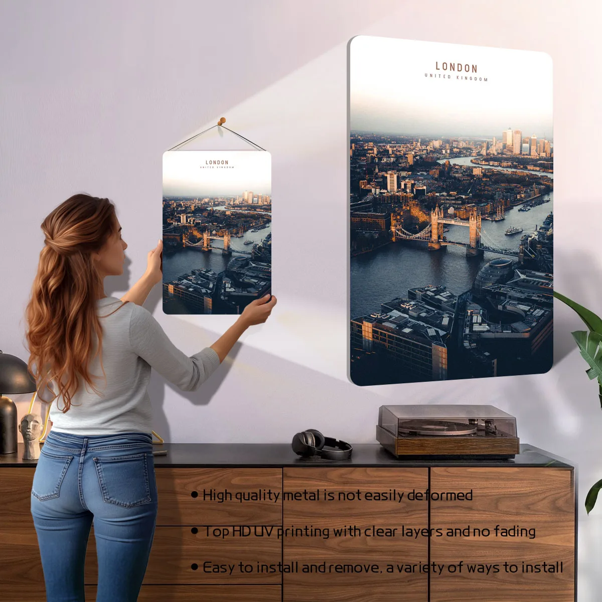 Metalowy plakat z Londynem, sł – Men'S Accessories London recenzja i cena
