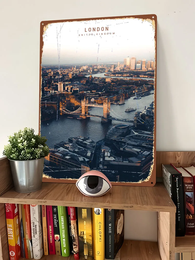 Metalowy plakat z Londynem, sł – Men'S Accessories London recenzja i cena